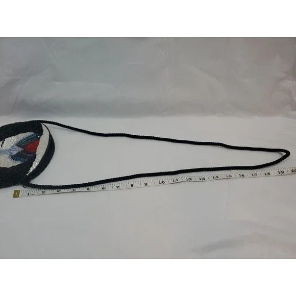 Beaded Evening Bag Purse Elephant Design Excellent Condition - Picture 6 of 8